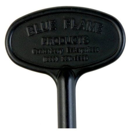 Blue Flame Blue Flame Black Flat Metal Gas Valve Key BF.KY.05
